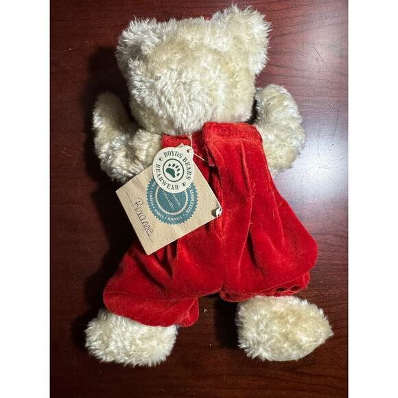 12" Boyds Bear Collection with Red Jumper Bow 1985-97 JB Bean Series - Picture 2 of 9